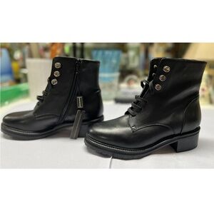 Napoleoni Black Leather Shoes Made in Italy